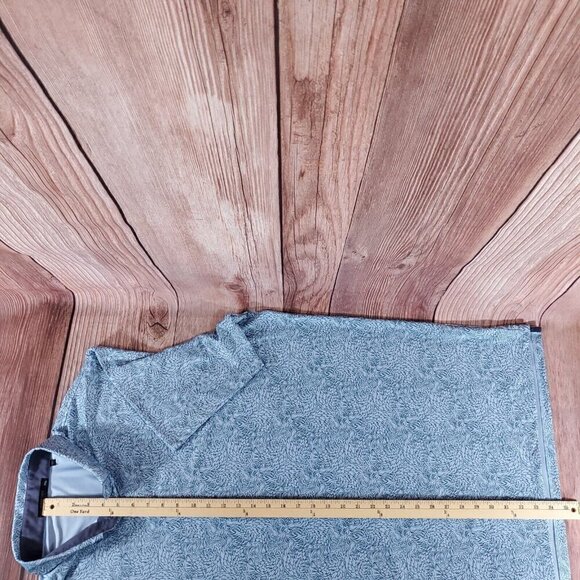 Greyson Mens Size XXL Den of Thieves Wolf Blue Short Sleeve Golf Polo Shirt - Picture 12 of 13